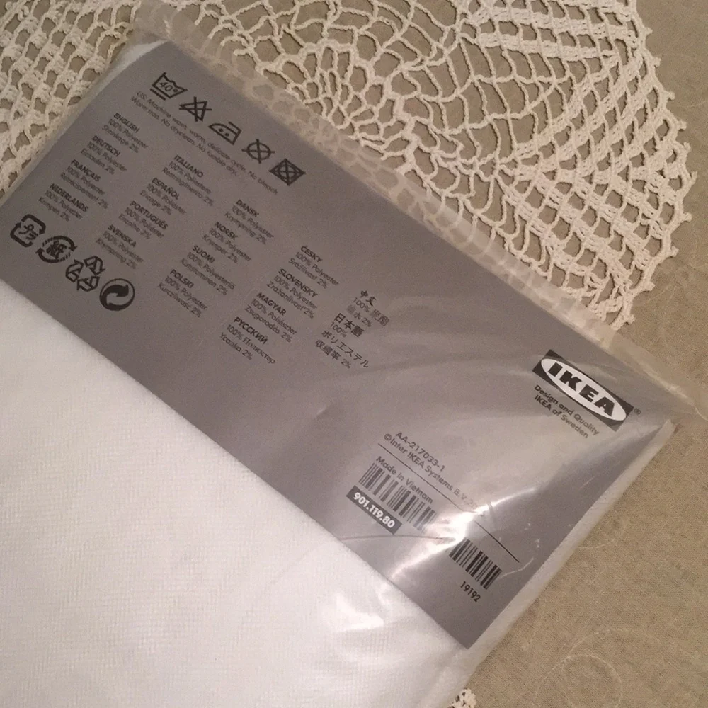 New Set Of White IKEA Lill Curtains